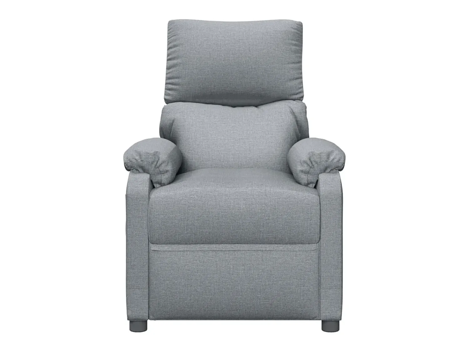 Poltrona*vidaxl Poltrona de massagens tecido -claro Cinzento