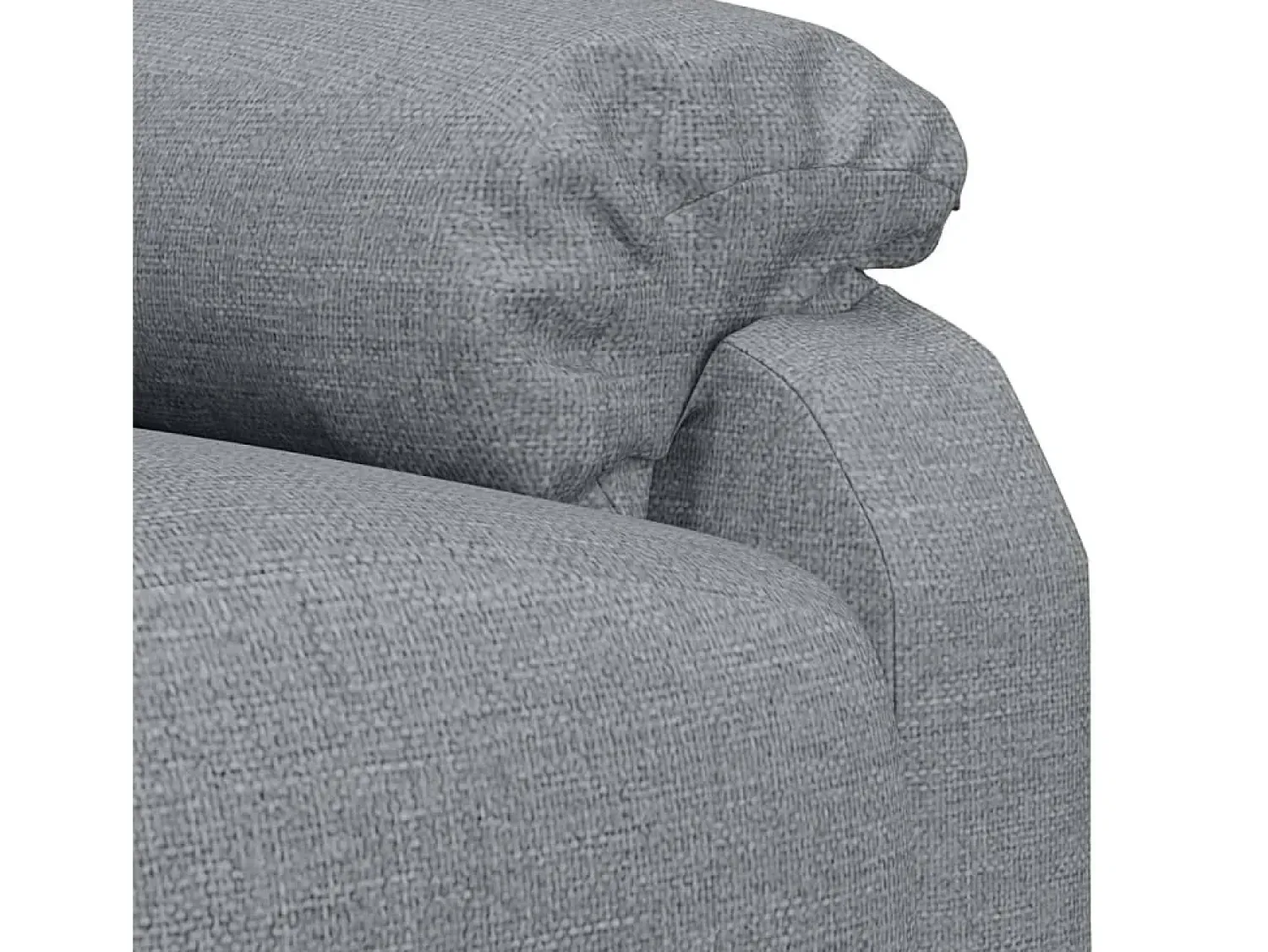 Poltrona*vidaxl Poltrona de massagens tecido -claro Cinzento