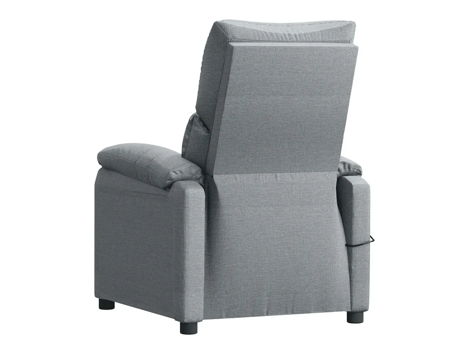 Poltrona*vidaxl Poltrona de massagens tecido -claro Cinzento