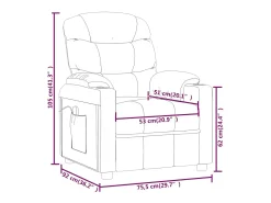 Poltrona|vidaxl Poltrona de massagens tecido cinza-acastanhado Taupe