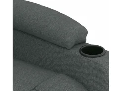 Best vidaxl Poltrona de massagens tecido -escuro Cinzento