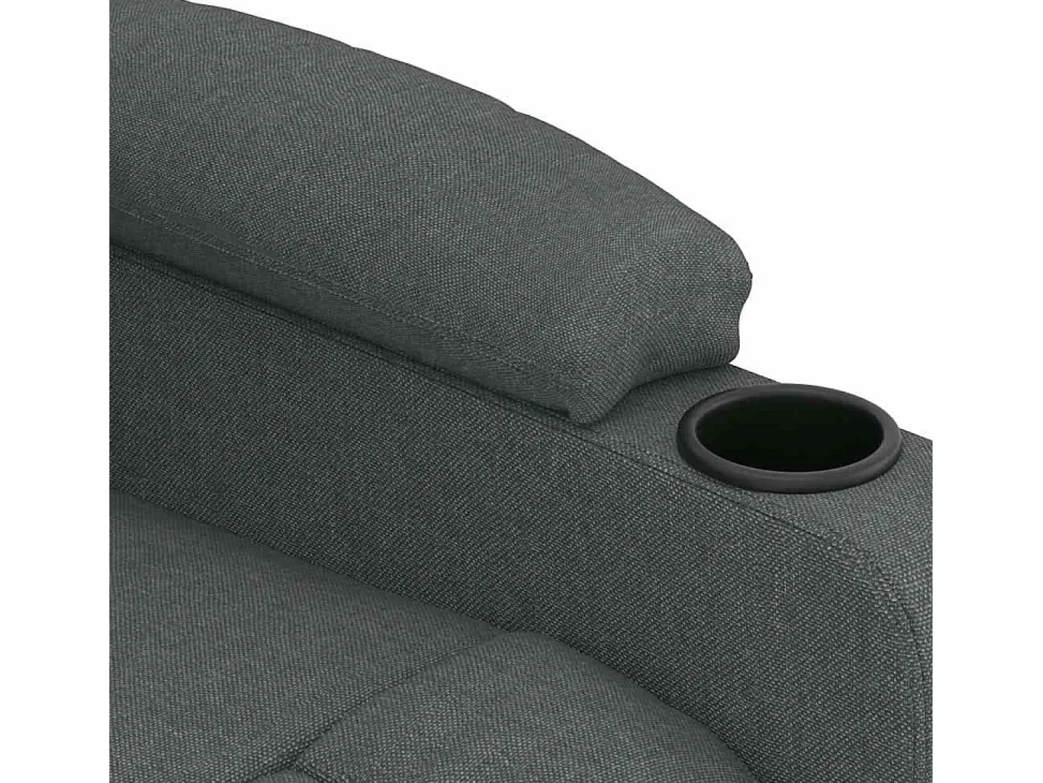 Best vidaxl Poltrona de massagens tecido -escuro Cinzento