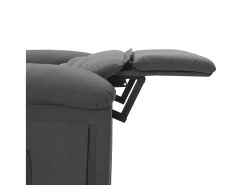 Poltrona|vidaxl Poltrona de massagens tecido -escuro Cinzento