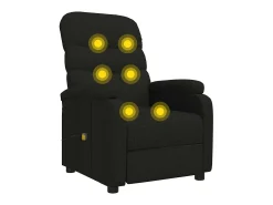 vidaxl Poltrona de massagens tecido^ Poltrona