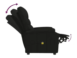 vidaxl Poltrona de massagens tecido^ Poltrona