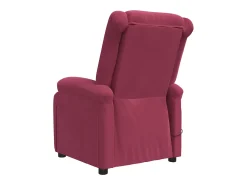 Sale vidaxl Poltrona de massagens veludo tinto Vermelho