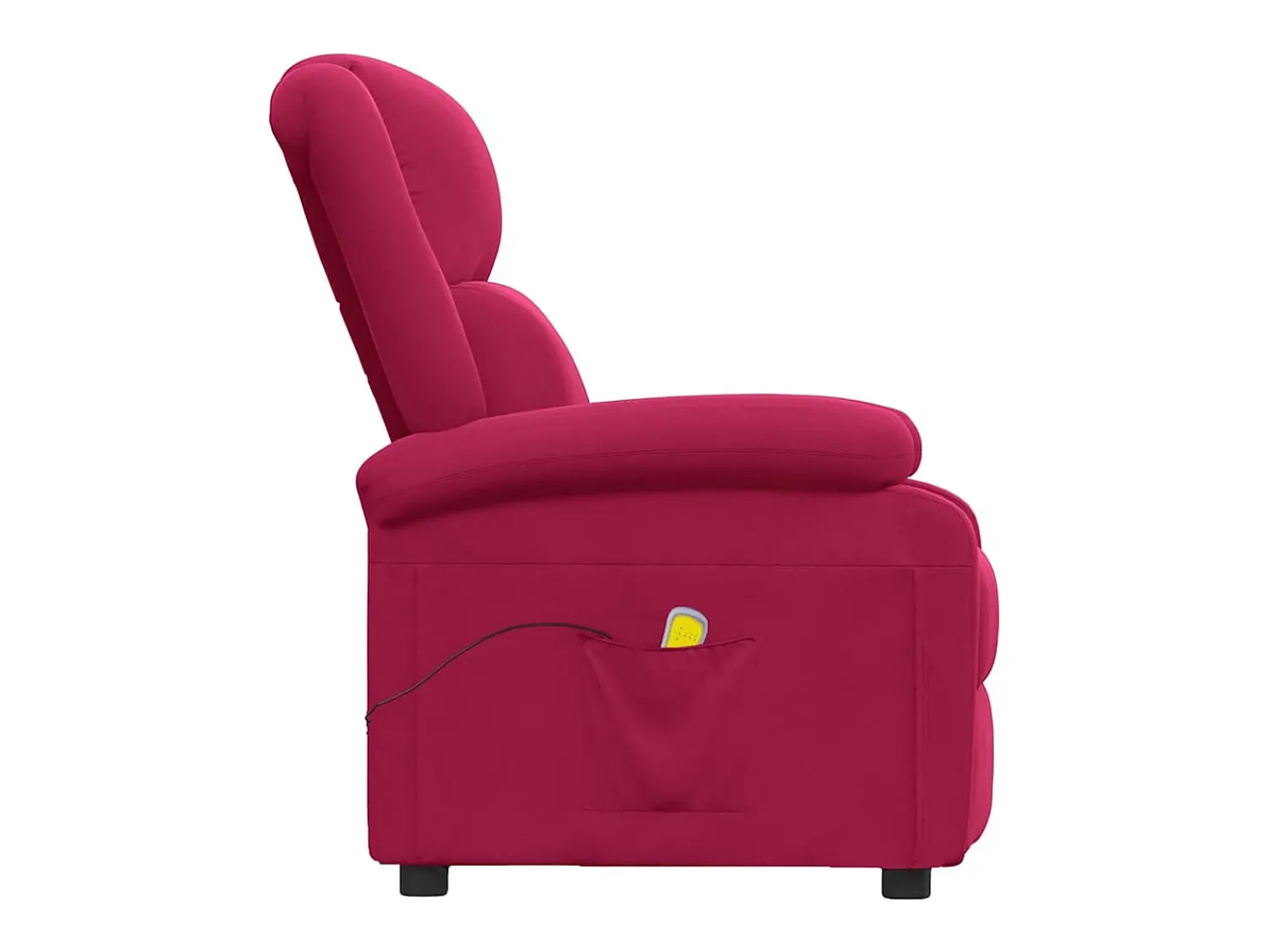 Sale vidaxl Poltrona de massagens veludo tinto Vermelho