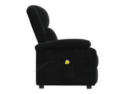 Poltrona*vidaxl Poltrona de massagens veludo Preto