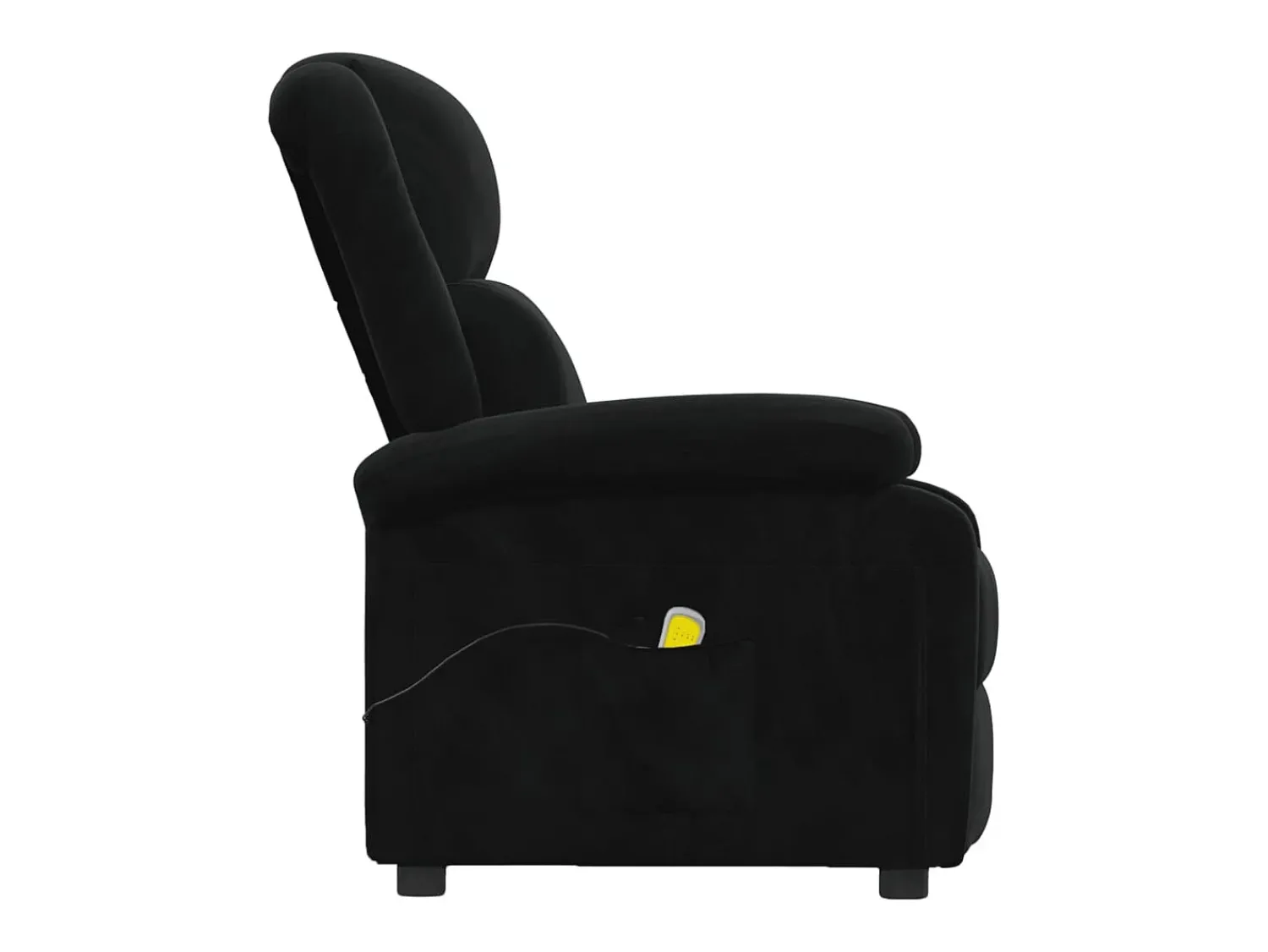 Poltrona*vidaxl Poltrona de massagens veludo Preto