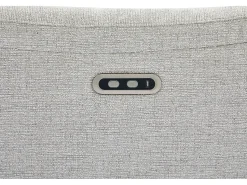 Poltrona*Vente-unique Poltrona de relaxamento elétrica em tecido texturizado cinza claro BREVIO Cinzento claro