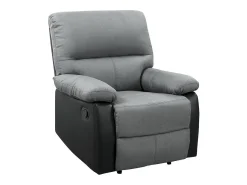 Poltrona*Habitat et jardin Poltrona de relaxamento "Lincoln" - 90 x 89 x 103 cm - Preto/Cinza escuro Preto / Cinzento