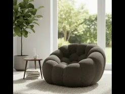 Poltrona de sala Cocoon 1 lugar - chocolate^ Poltrona