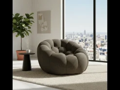 Poltrona de sala Cocoon 1 lugar - chocolate^ Poltrona