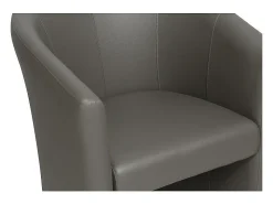 Poltrona|Meublorama Poltrona de sala confortável em tecido taupe. Coleção KYOTO Cinzento