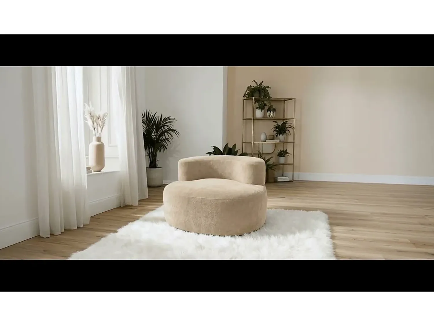 Poltrona* Poltrona de sala Milo 1 lugar - areia Bege