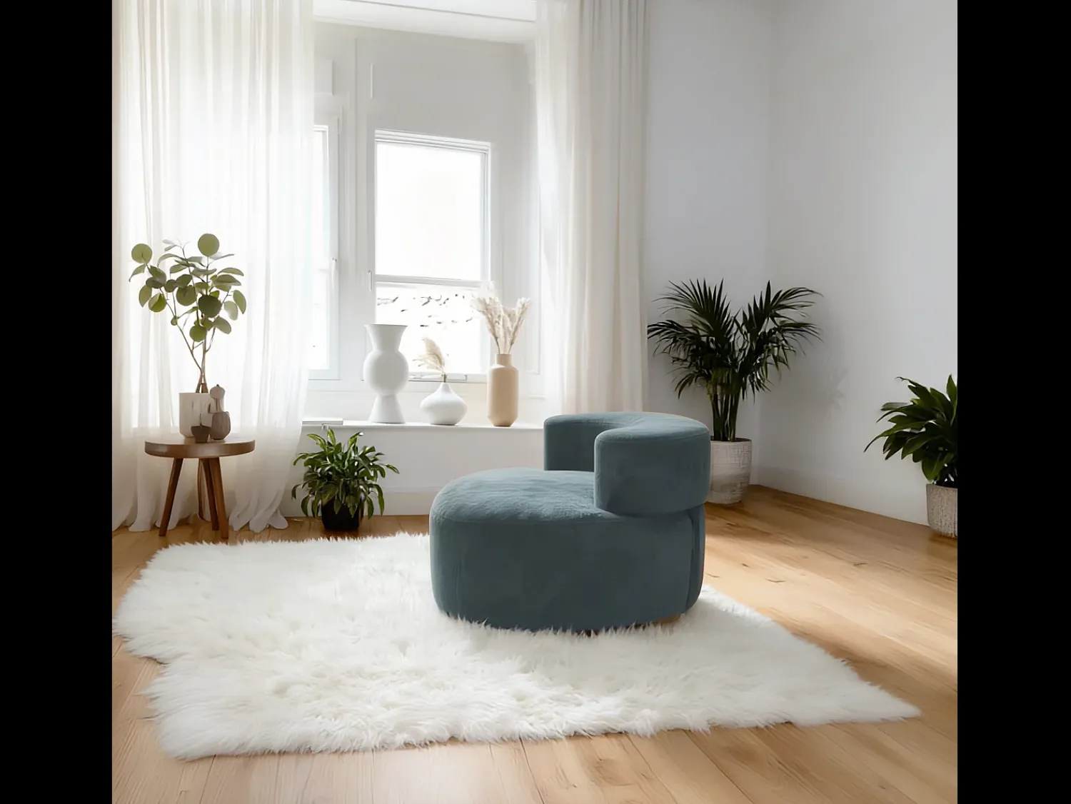Poltrona| Poltrona de sala Milo 1 lugar - sálvia Verde claro