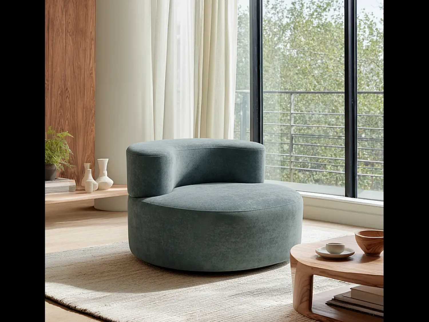 Poltrona| Poltrona de sala Milo 1 lugar - sálvia Verde claro