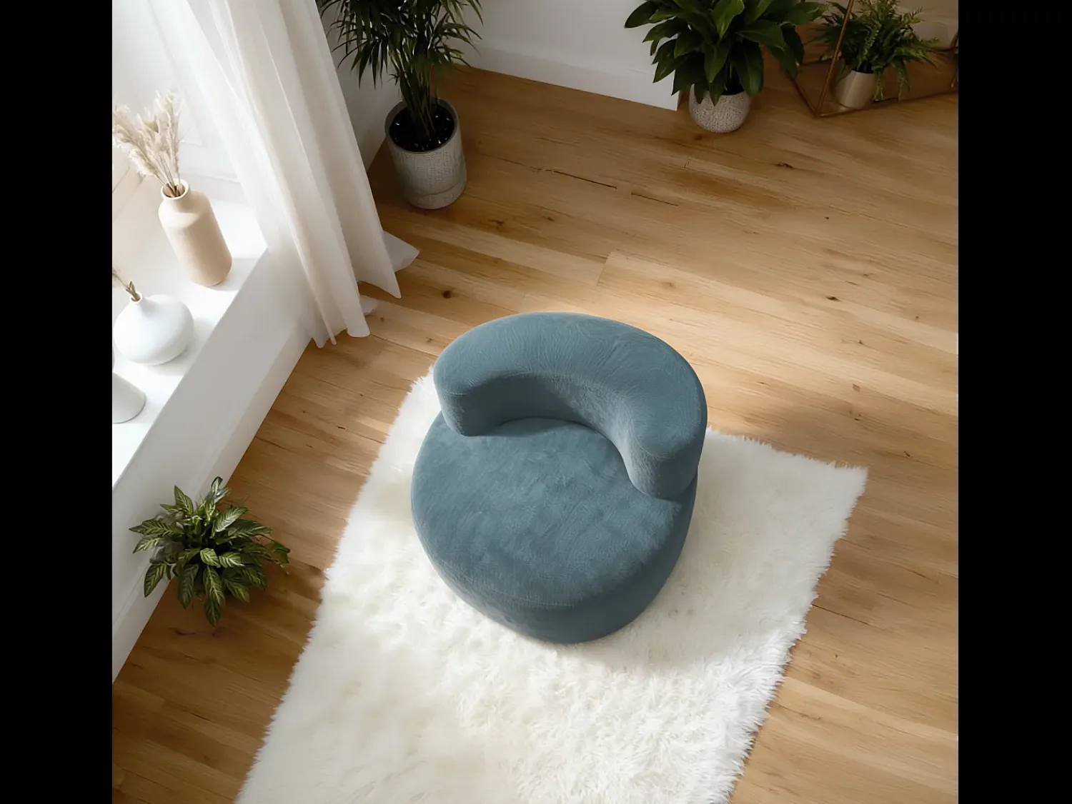 Poltrona| Poltrona de sala Milo 1 lugar - sálvia Verde claro