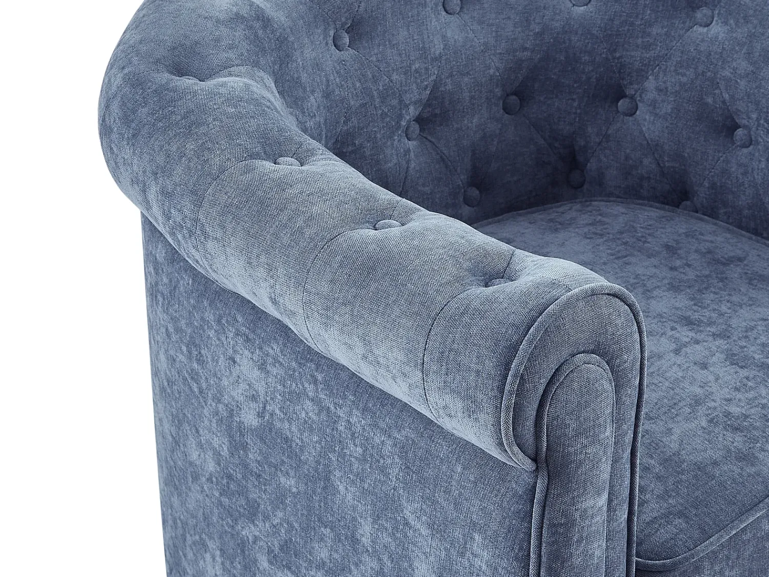 Vente-unique Poltrona de tecido cor forma mítica CHESTERFIELD^ Poltrona