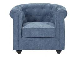 Vente-unique Poltrona de tecido cor forma mítica CHESTERFIELD^ Poltrona