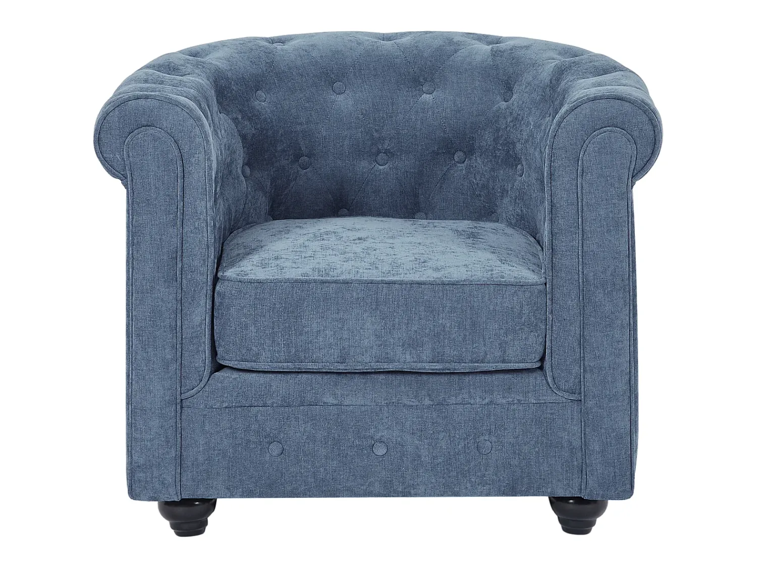 Vente-unique Poltrona de tecido cor forma mítica CHESTERFIELD^ Poltrona