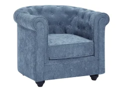 Vente-unique Poltrona de tecido cor forma mítica CHESTERFIELD^ Poltrona