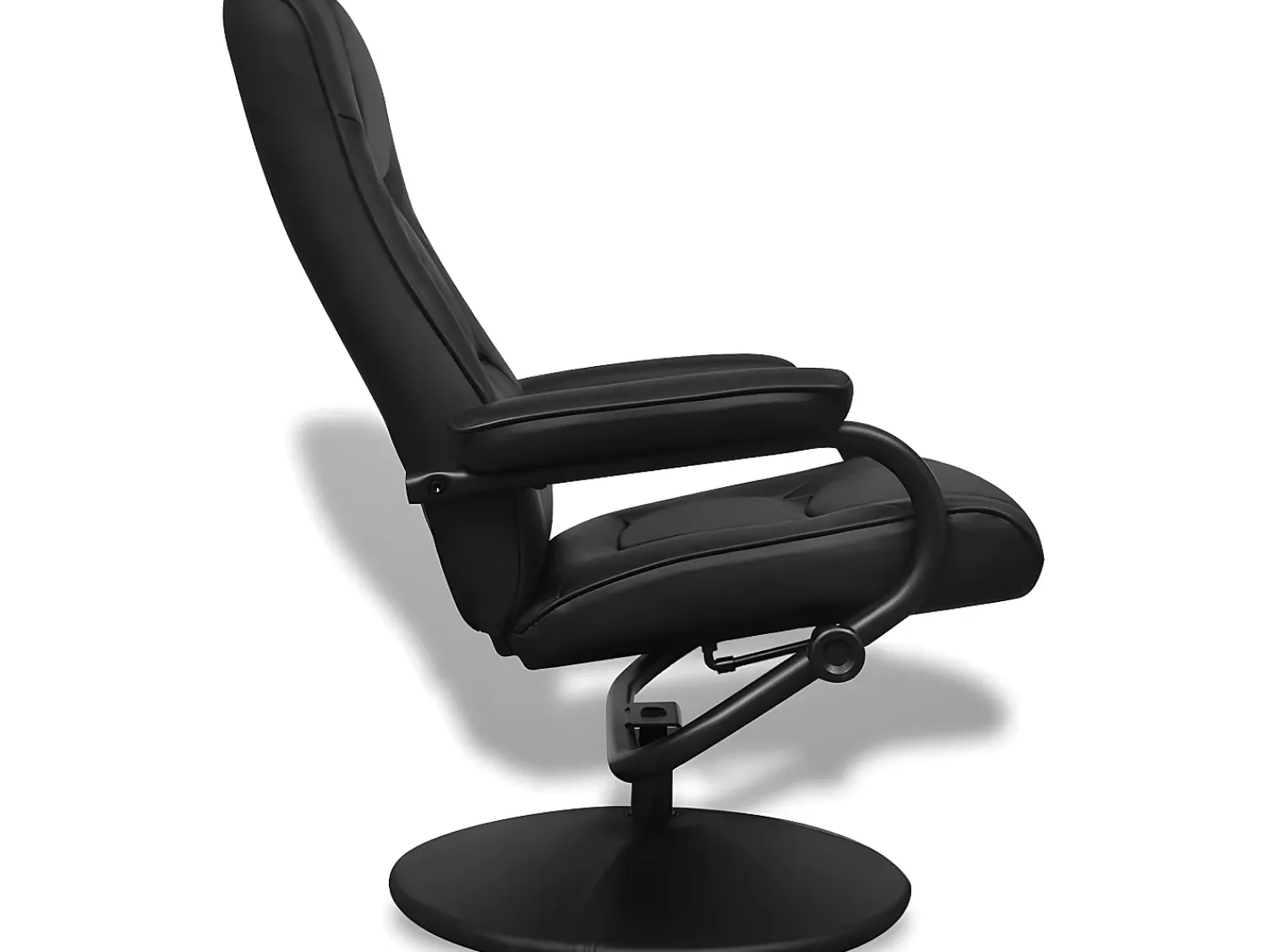 Poltrona* Poltrona de TV c/ repousa pés couro artificial PT256262 Preto