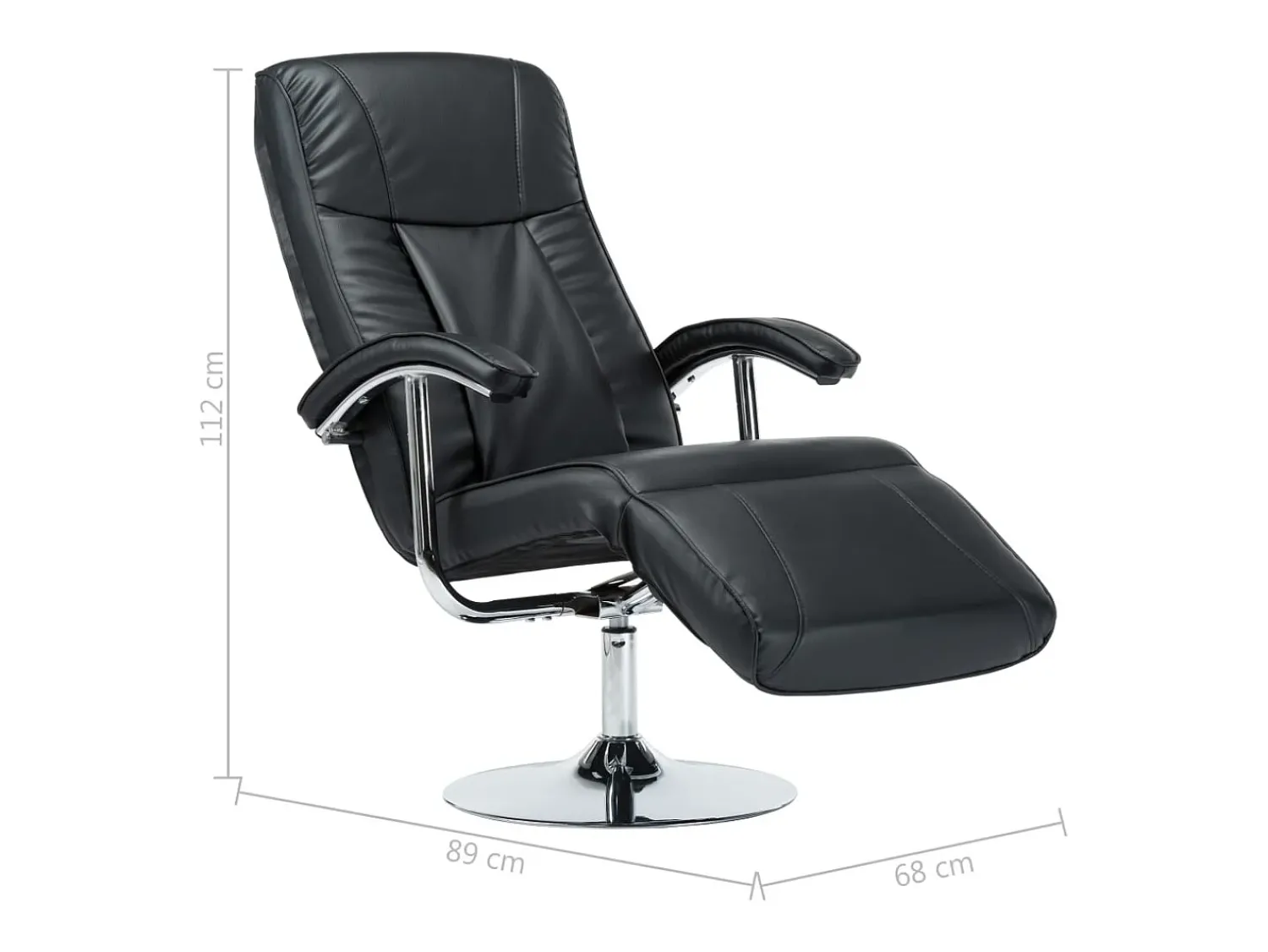 Poltrona| Poltrona de TV couro artificial SHL167279 Preto