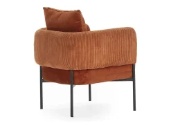 Discount Calicosy Poltrona de veludo com pernas de metal 70x61 h72 cm Cor de laranja