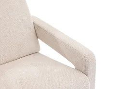 Poltrona*Vente-unique Poltrona design tecido texturizado cor ISPARTA Bege