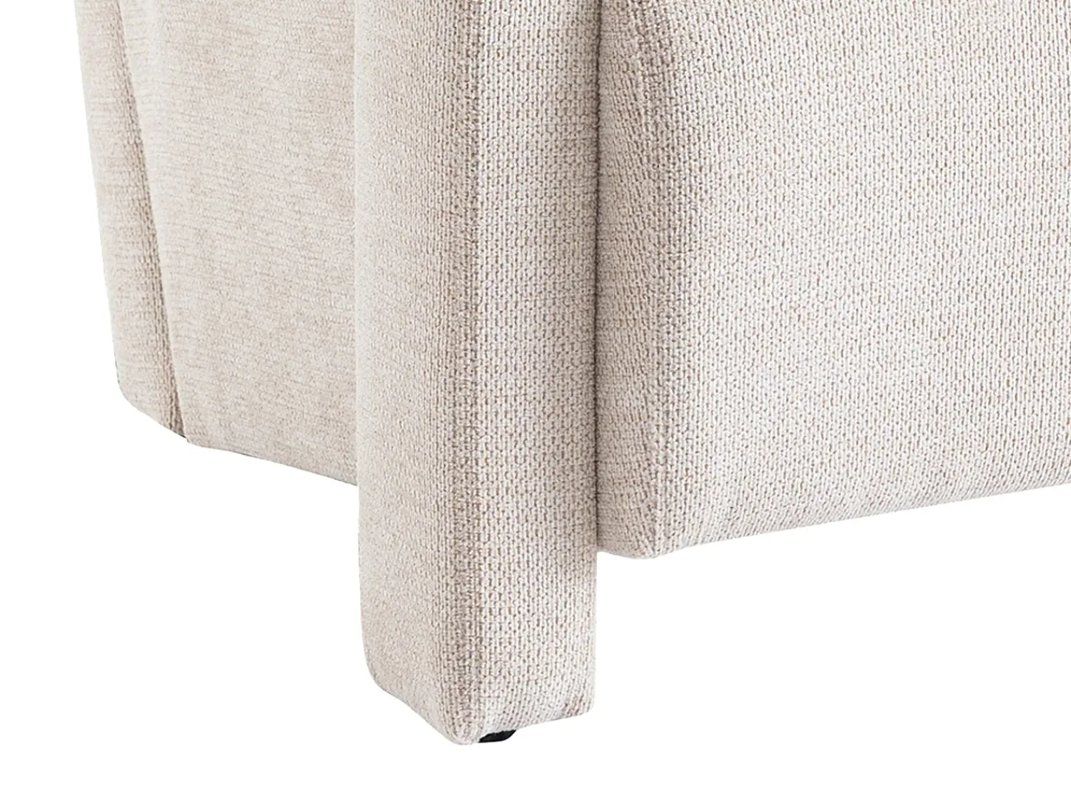 Poltrona*Vente-unique Poltrona design tecido texturizado cor ISPARTA Bege