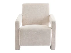 Poltrona*Vente-unique Poltrona design tecido texturizado cor ISPARTA Bege