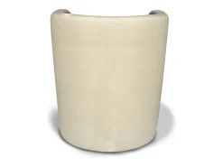 Dmora Poltrona Dpanett, Poltrona de sala, Assento acolchoado, Cadeira com braços em couro ecológico, 64x63h76 cm,^ Poltrona