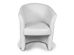 Dmora Poltrona Dpanett, Poltrona de sala, Assento acolchoado, Cadeira com braços em couro ecológico, 64x63h76 cm,^ Poltrona
