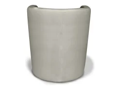 Best Dmora Poltrona Dpanett, Poltrona de sala, Assento acolchoado, Cadeira com braços em couro ecológico, 64x63h76 cm, Cinza Cinzento