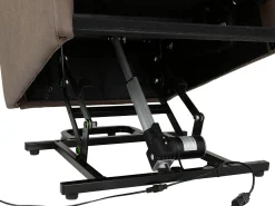 Discount Loft24 Poltrona eléctrica reclinável e poltrona elevatória em PU cappuccino Castanho