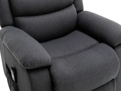 Poltrona*Vente-unique Poltrona elevatória articulada elétrica em tecido antracite NADINE Cinza antracite