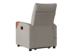 New Poltrona elevatória de massagens tecido cinzento-acastanhado SHL508192 Taupe
