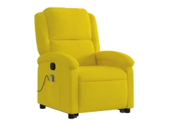 Poltrona| Poltrona elevatória de massagens veludo SHL701237 Amarelo