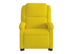 Poltrona| Poltrona elevatória de massagens veludo SHL701237 Amarelo