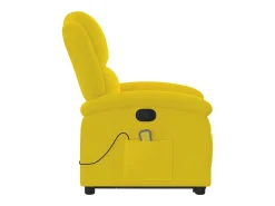 Poltrona| Poltrona elevatória de massagens veludo SHL701237 Amarelo