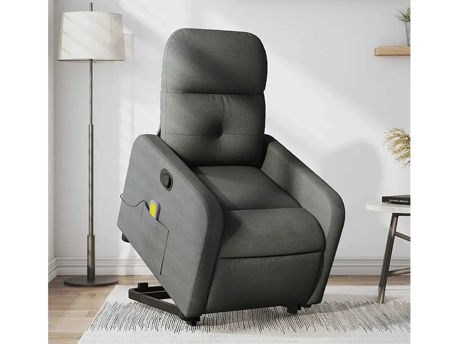 Poltrona* Poltrona elevatória de massagens tecido cinzento-escuro SHL574501 Cinza antracite