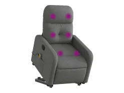 Poltrona* Poltrona elevatória de massagens tecido cinzento-escuro SHL574501 Cinza antracite