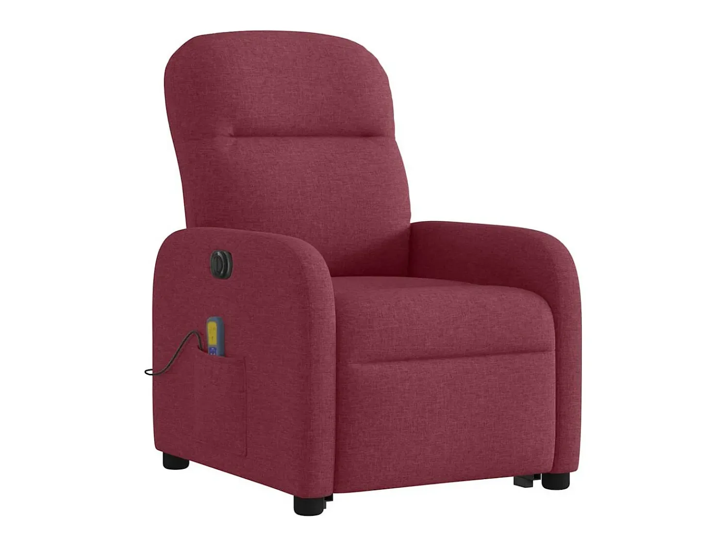 Online Poltrona elevatória de massagens elétrica tecido tinto SHL31113 Vermelho
