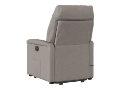 Online Poltrona elevatória de massagens tecido cinzento-acastanhado SHL783009 Taupe