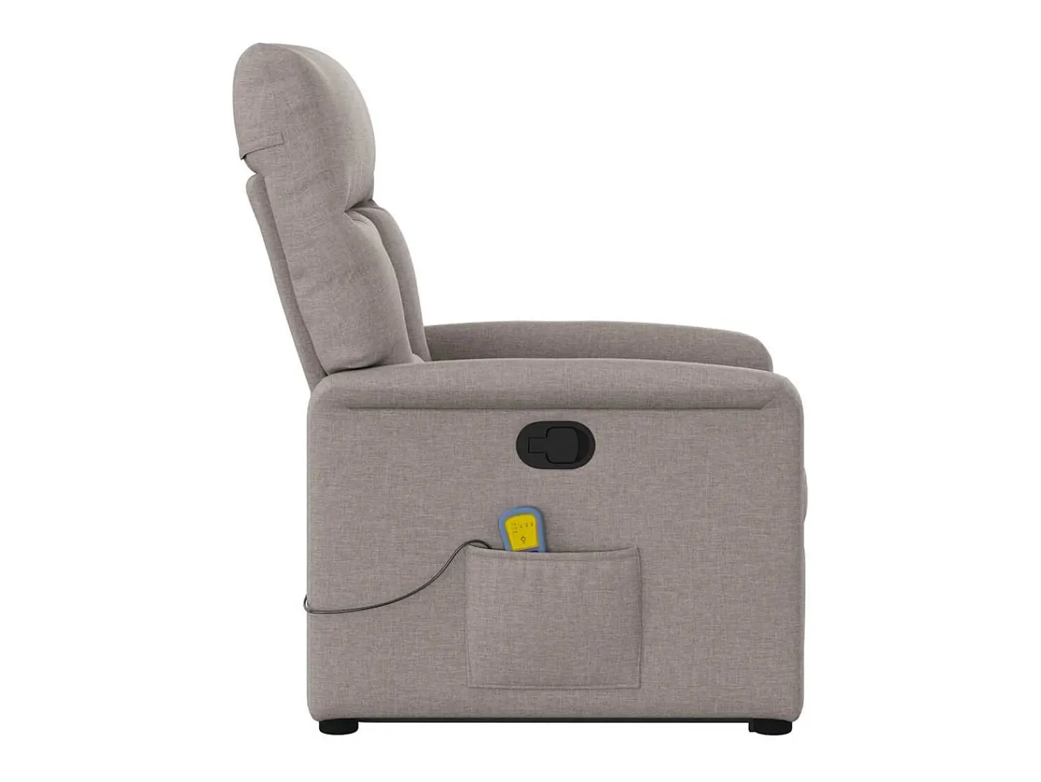 Online Poltrona elevatória de massagens tecido cinzento-acastanhado SHL783009 Taupe