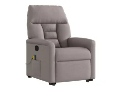 Online Poltrona elevatória de massagens tecido cinzento-acastanhado SHL783009 Taupe