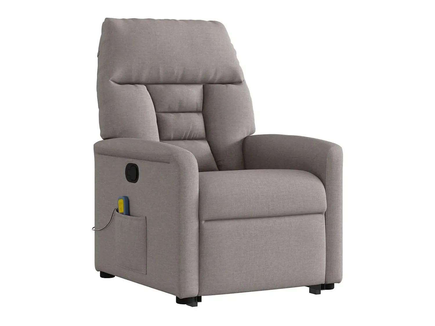 Online Poltrona elevatória de massagens tecido cinzento-acastanhado SHL783009 Taupe