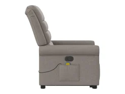 Poltrona elevatória de massagens tecido cinzento-acastanhado SHL972753^ Poltrona