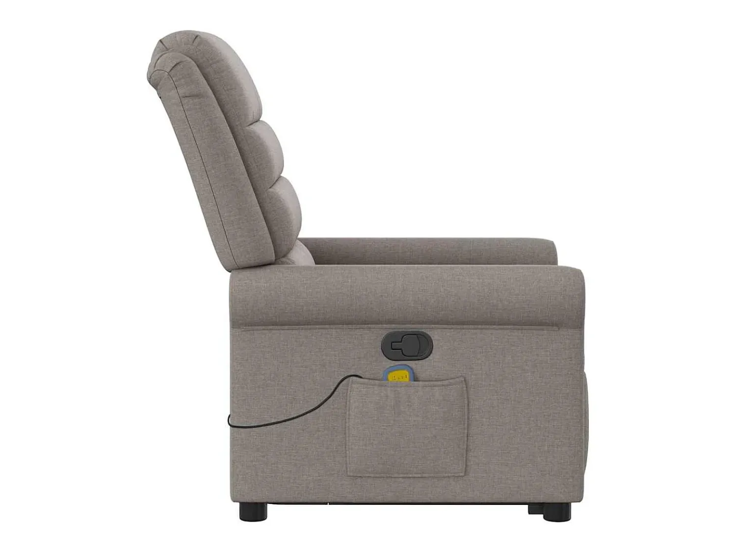 Poltrona elevatória de massagens tecido cinzento-acastanhado SHL972753^ Poltrona